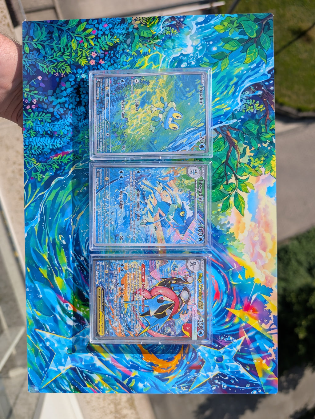 Greninja, Frogadier, Froakie Multidesign Chaos Rising
