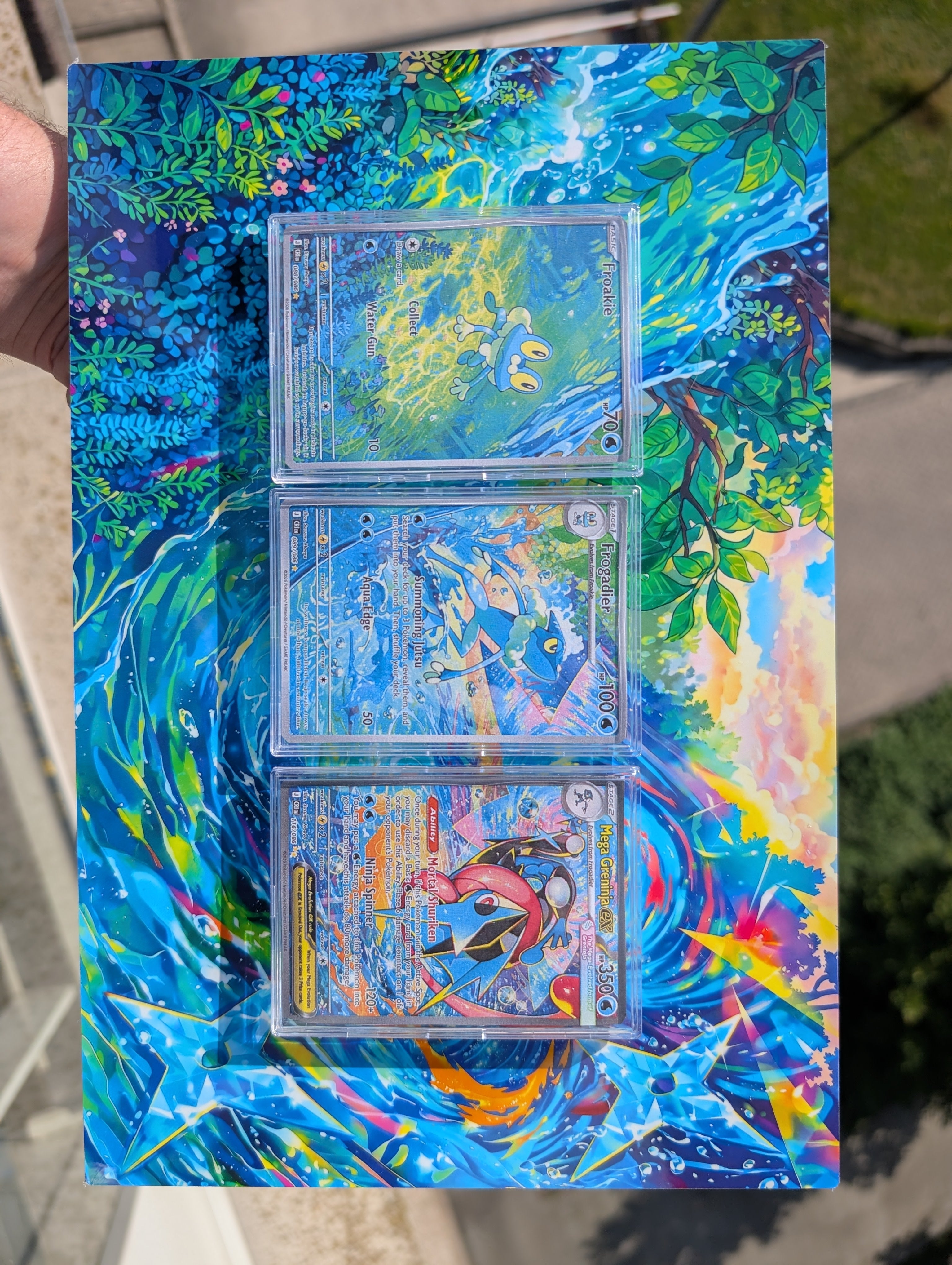 Greninja, Frogadier, Froakie Multidesign Chaos Rising